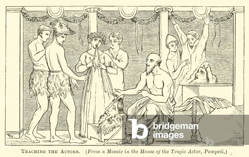 Teaching the Actors (engraving)