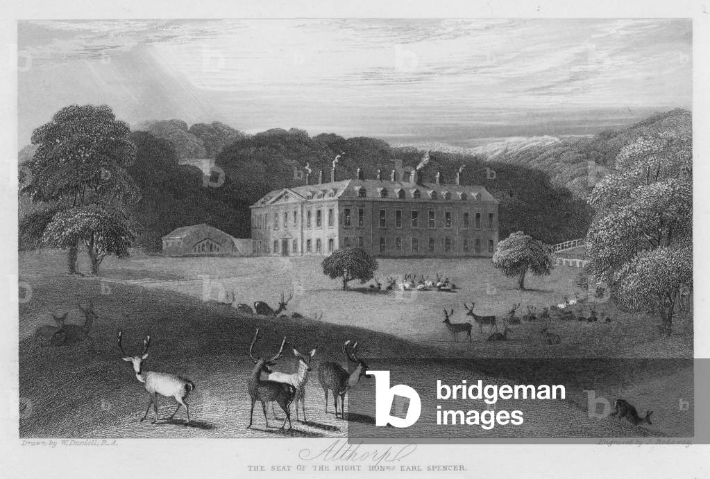 Althorp, the seat of the Earl Spencer (engraving)