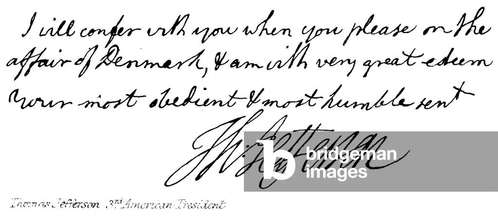 Thomas Jefferson, 3rd American President (engraving)