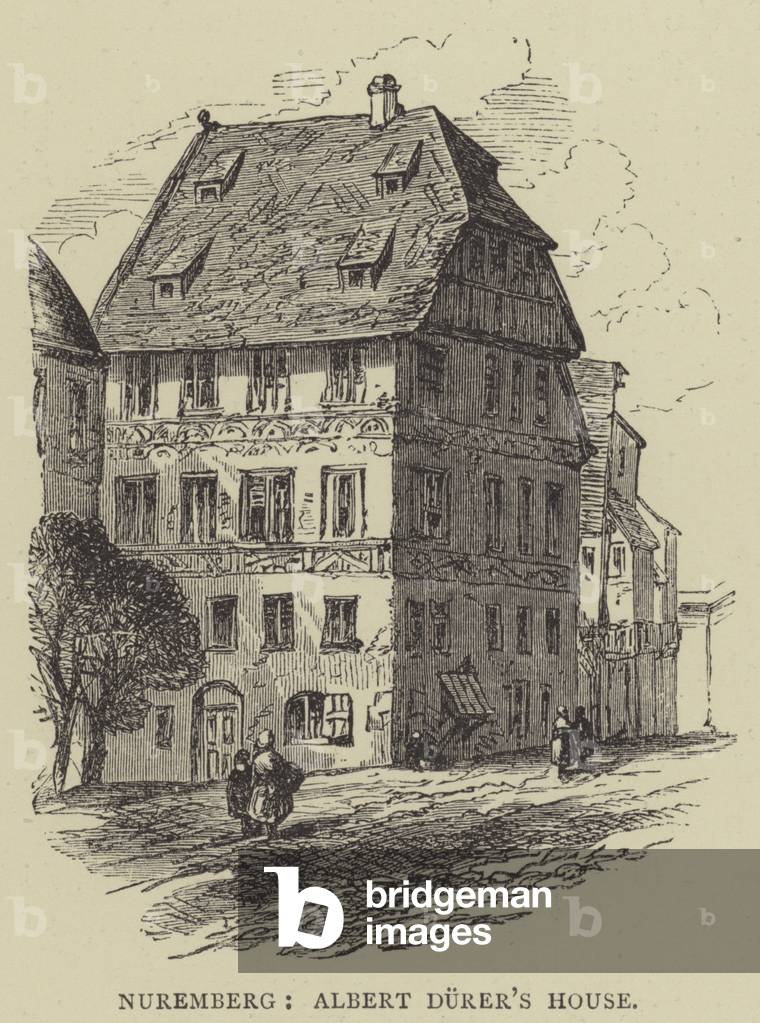 Nuremberg, Albert Durer's House (engraving)