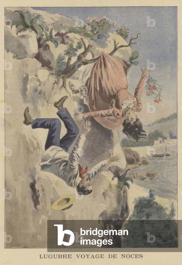 A disastrous honeymoon (colour litho)