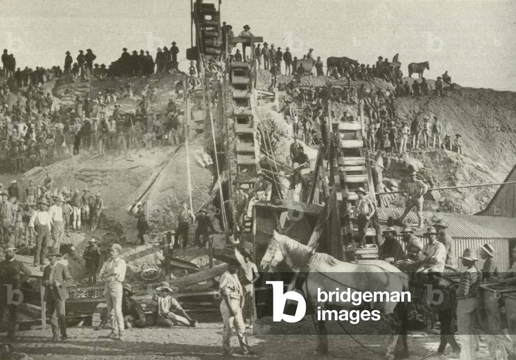 Washing Gear, Bultfontein Diamond Mine (b/w photo)