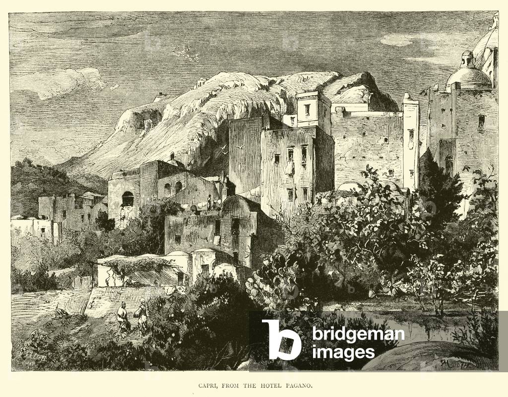 Capri, from the Hotel Pagano (engraving)