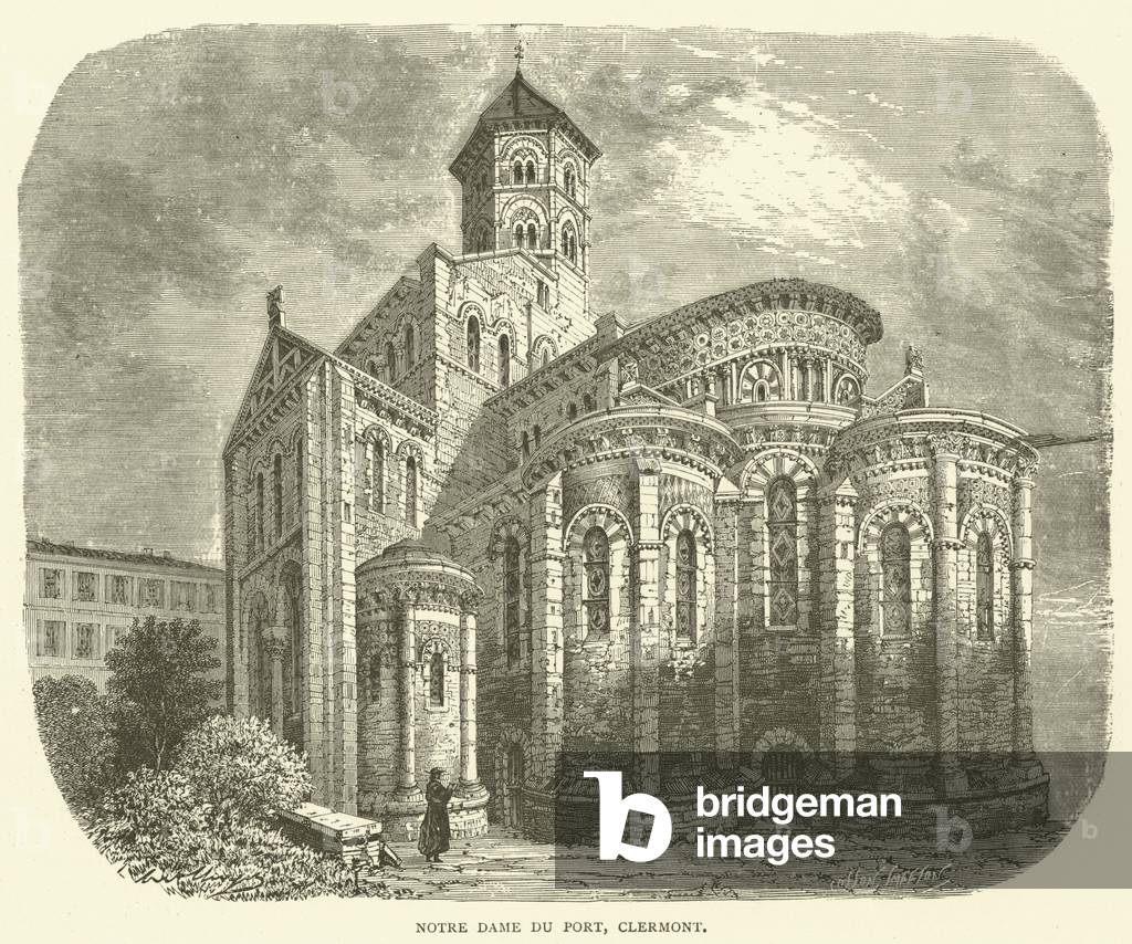 Notre Dame du Port, Clermont (engraving)