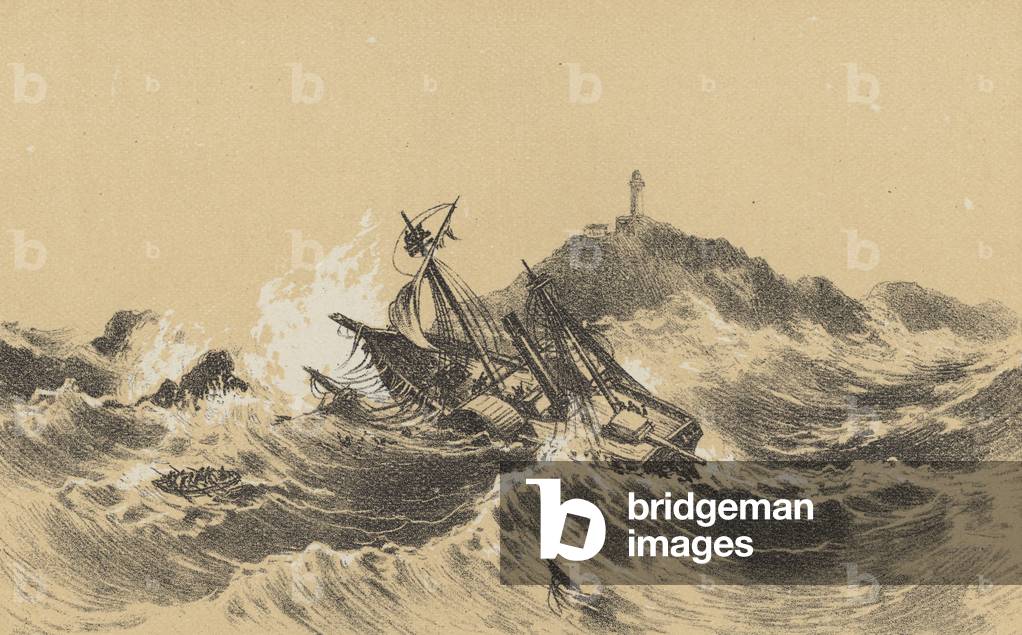 The Wreck of the Forfarshire (litho)