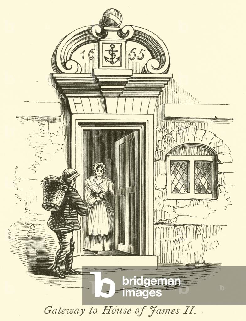Gateway to House of James II (engraving)