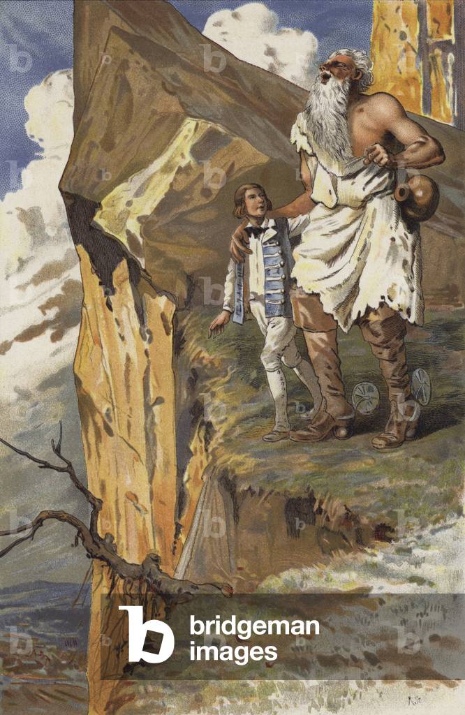 The shoemaker and the giant (chromolitho)