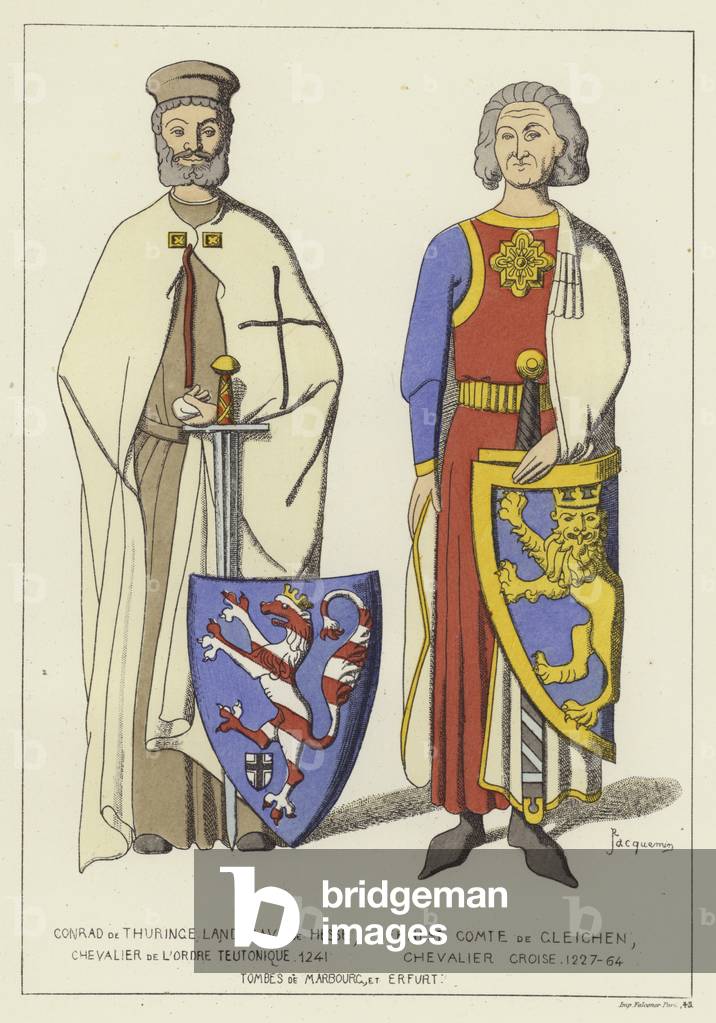 Conrad de Thuringe (colour litho)