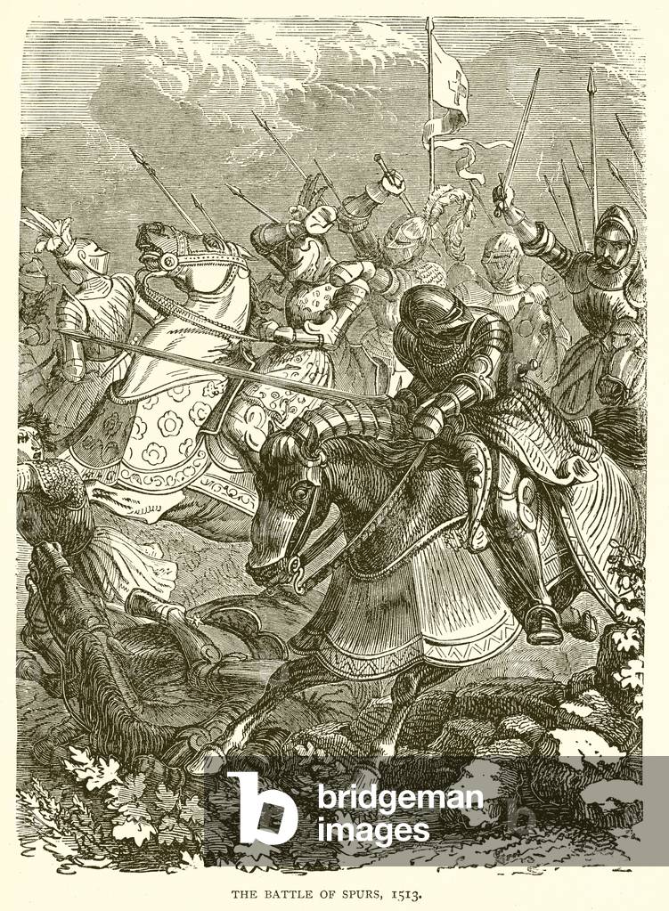 The Battle of Spurs, 1513 (engraving)