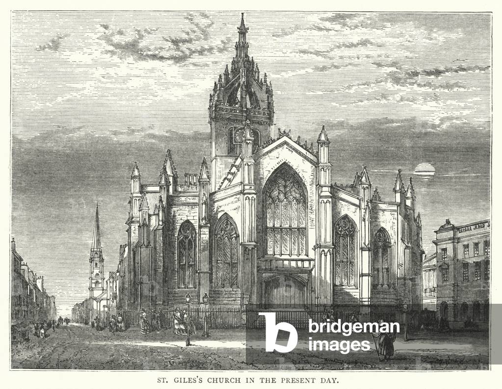 St Giles's Church in the Present Day (engraving)