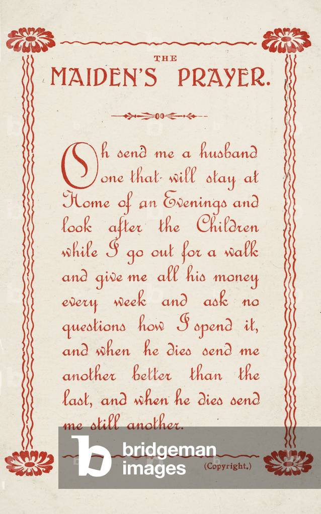 The Maiden's Prayer (litho)