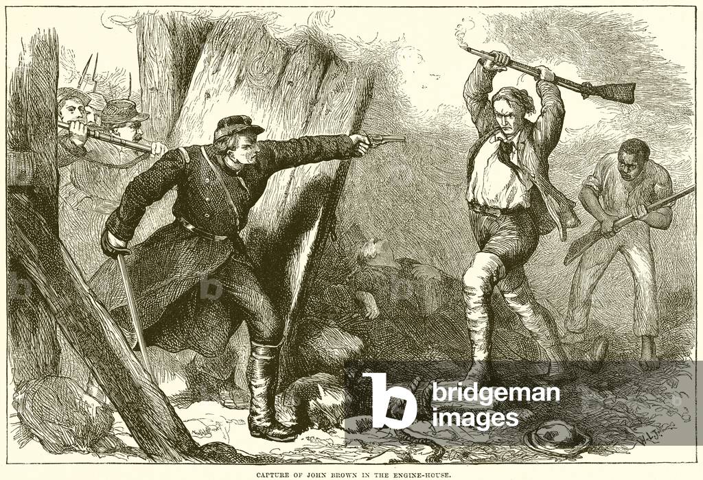 Capture of John Brown in the Engine-House (engraving)