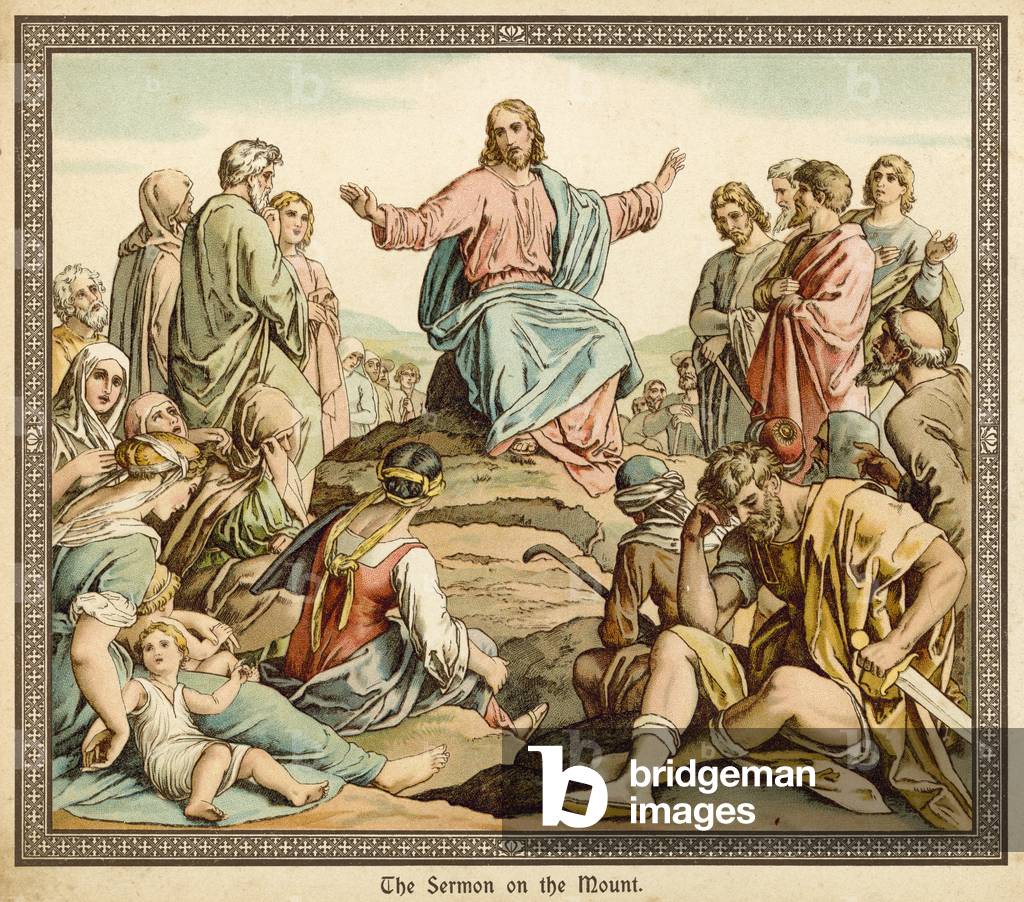 The Sermon on the Mount (chromolitho)