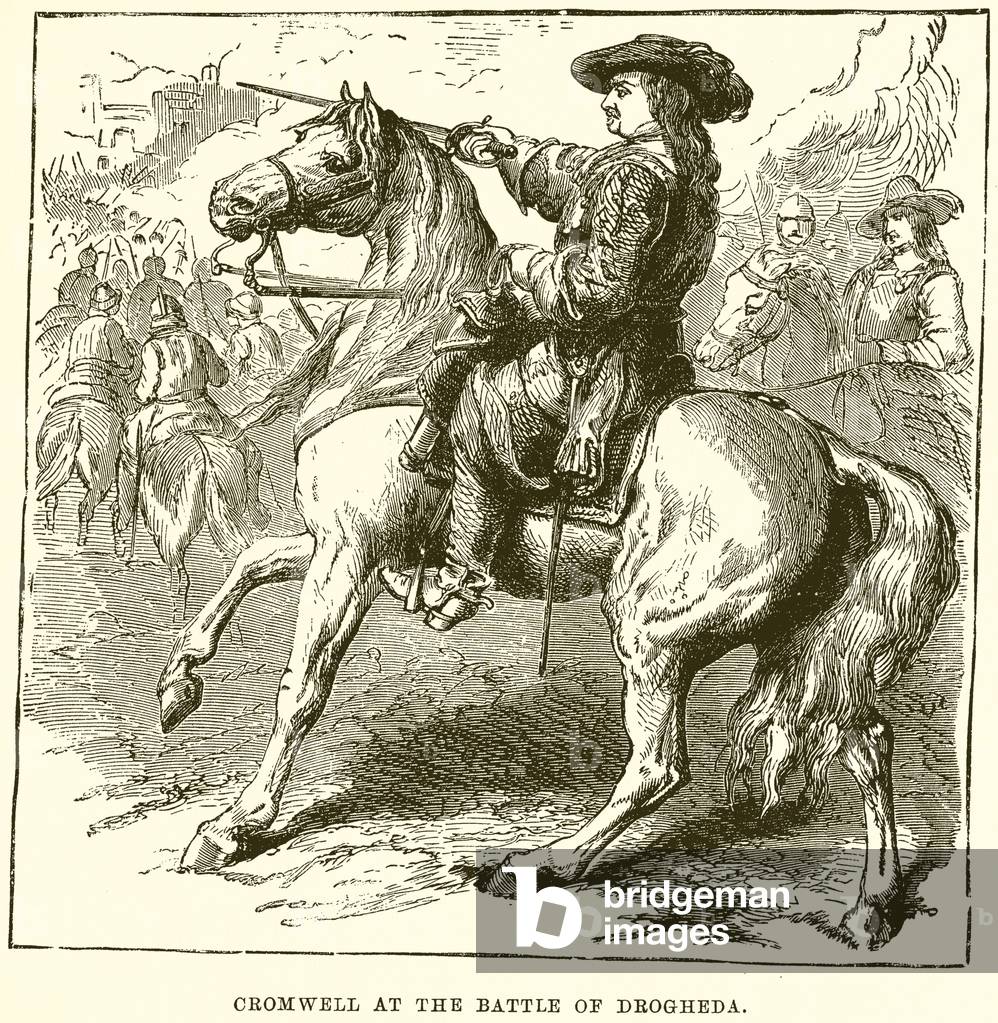 Cromwell at the Battle of Drogheda (engraving)