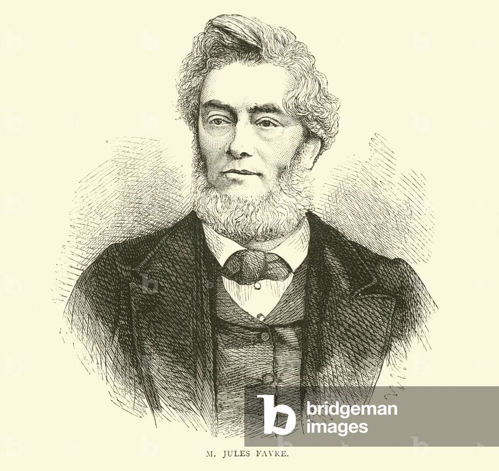M Jules Favre, September 1870 (engraving)