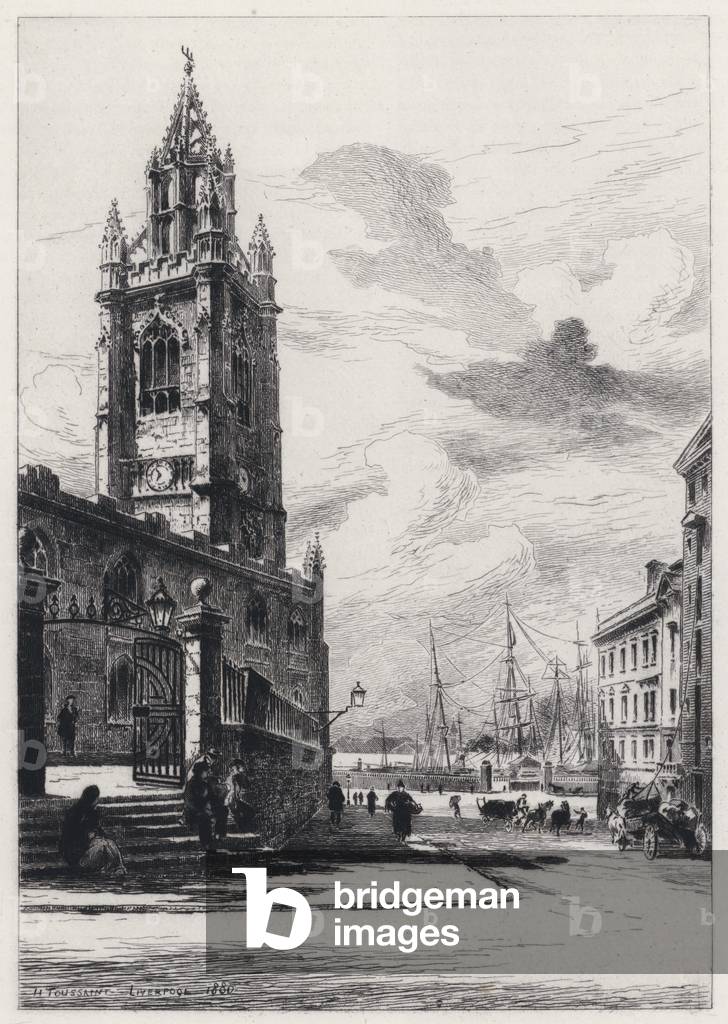 St Nicholas Church, Liverpool (etching)