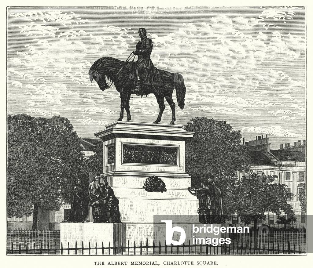 The Albert Memorial, Charlotte Square (engraving)