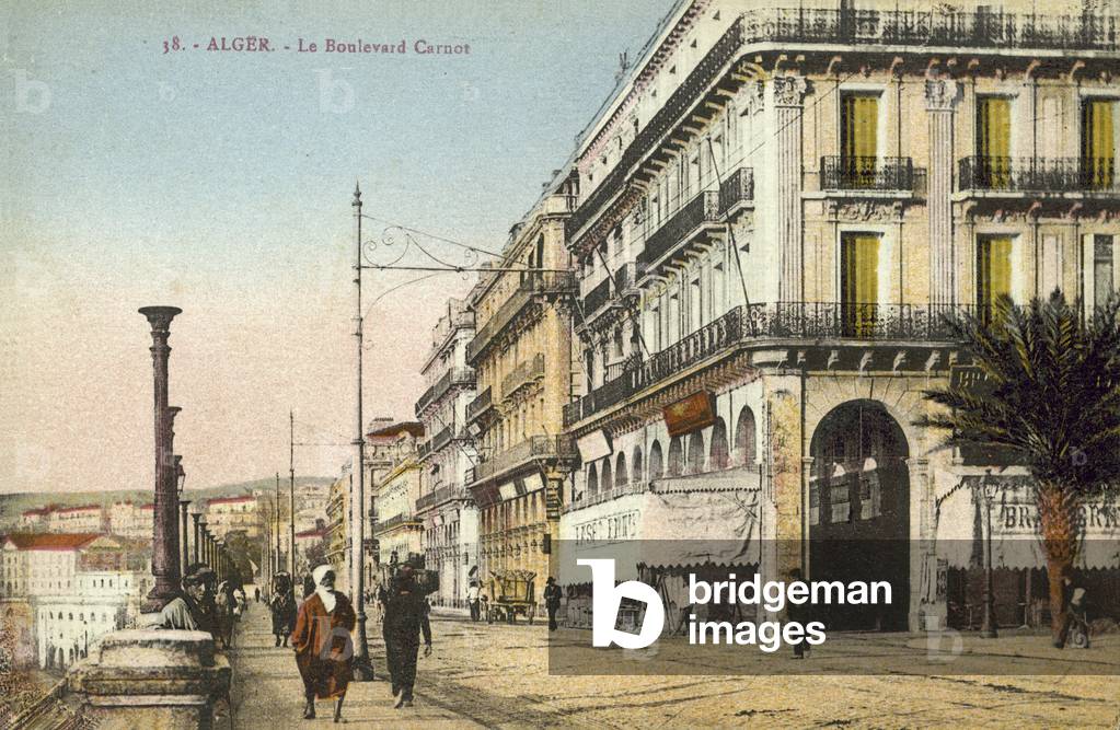 Algiers, Algeria, Le Boulevard Carnot (colour photo)