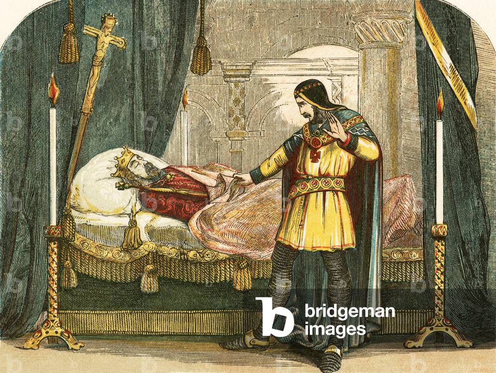"Rimorso di Riccardo I per aver visto il cadavere di suo padre", 20th Secolo di English School
