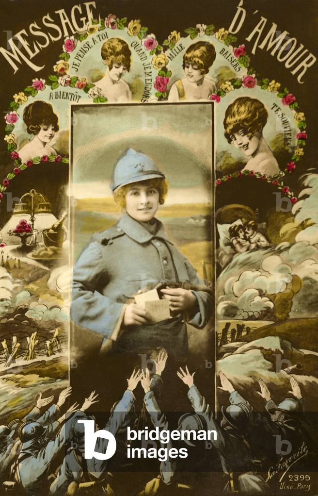 Messages of love to soldiers (colour photo)