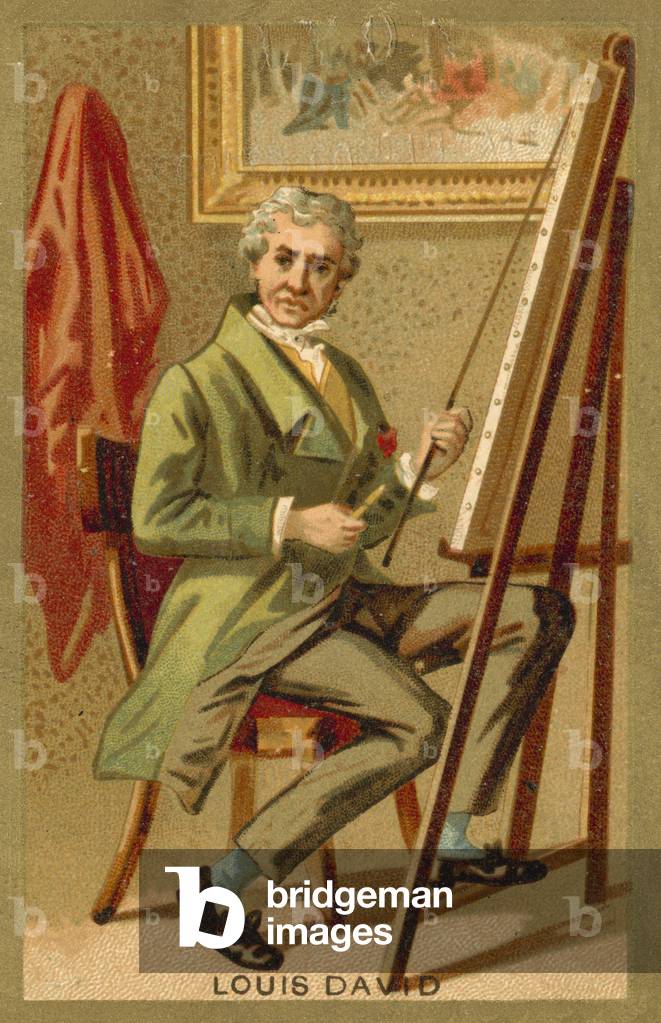Jacques-Louis David, French artist (chromolitho)