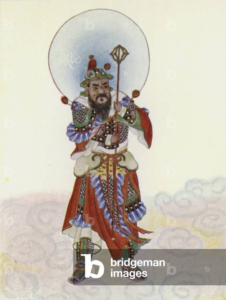 The Door-God, Military (colour litho)