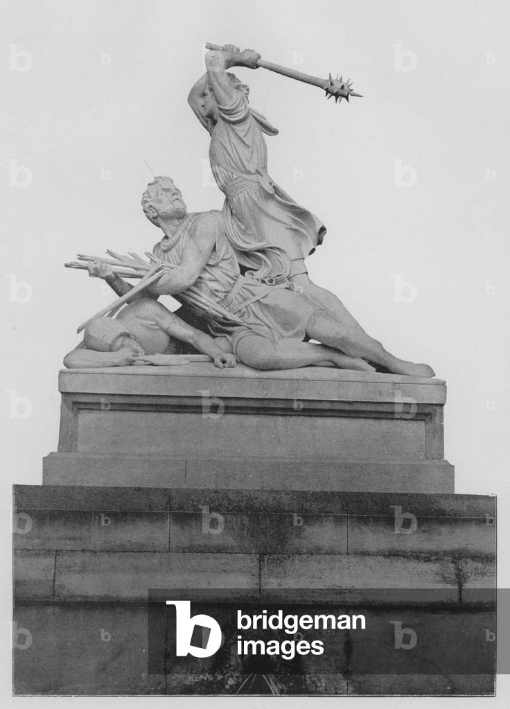 Stans, Monument de Winkelried (b/w photo)