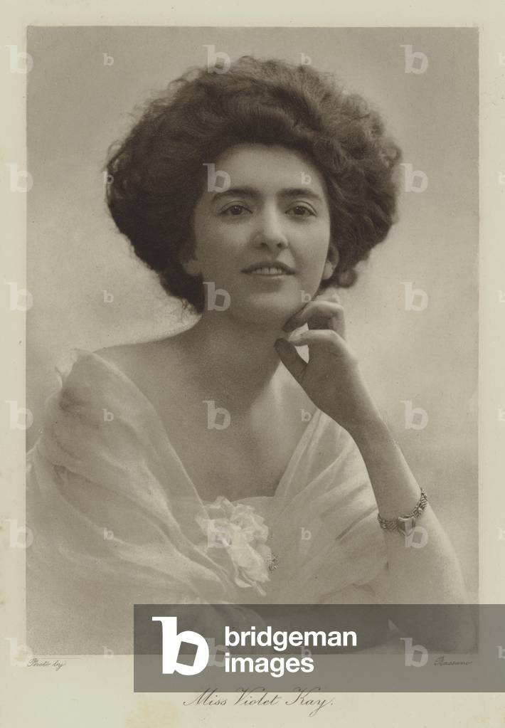 Miss Violet Kay (b/w photo)