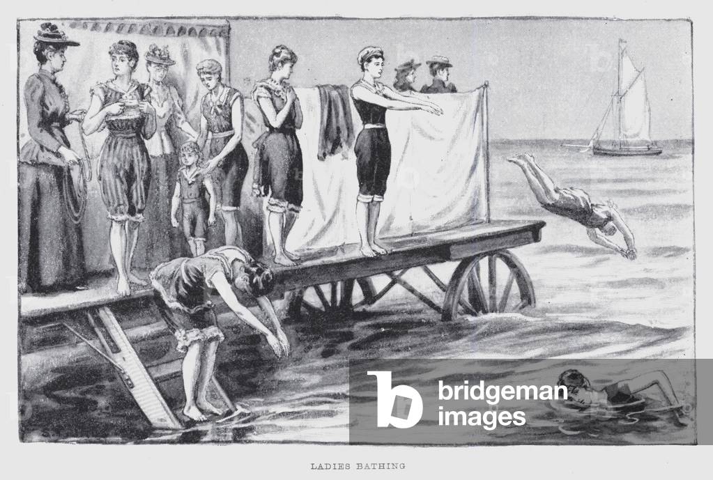 Ladies bathing (litho)