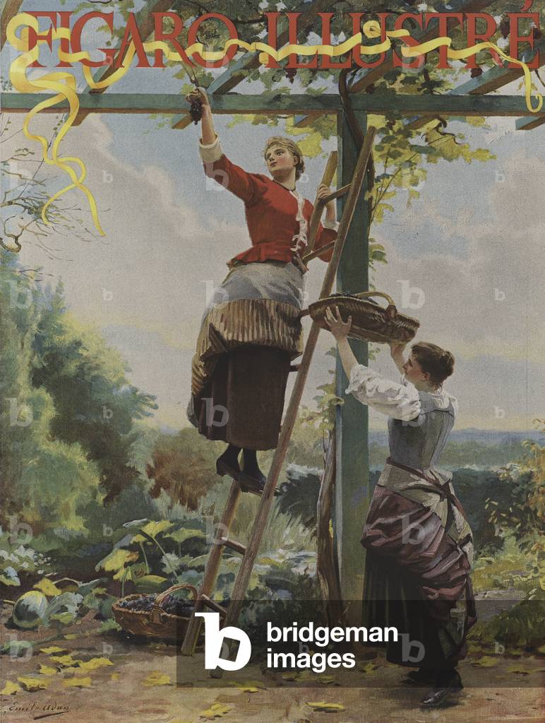 Cover of Le Figaro Illustre, October 1891 (colour litho)