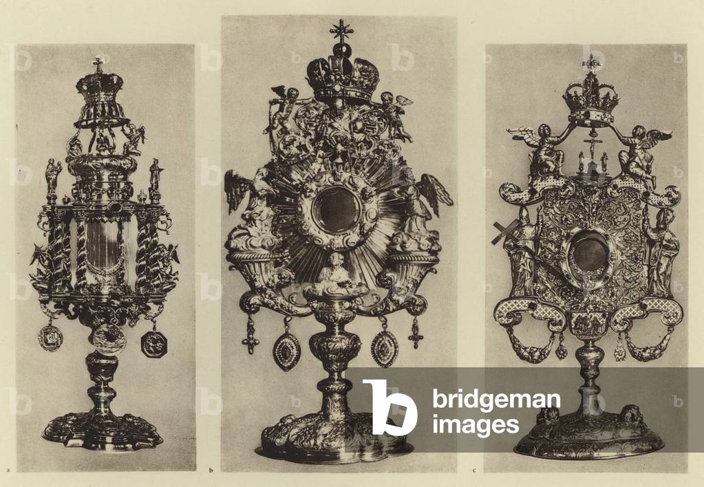 Illustration for Deutsche Goldschmiedeplastik (b/w photo)