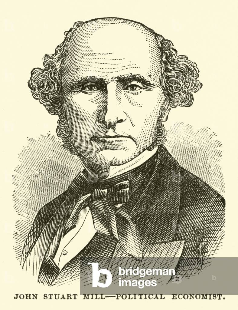 John Stuart Mill, Political Economist (engraving)