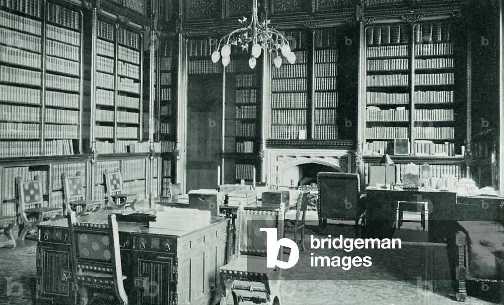 The Speaker's library (b/w photo)