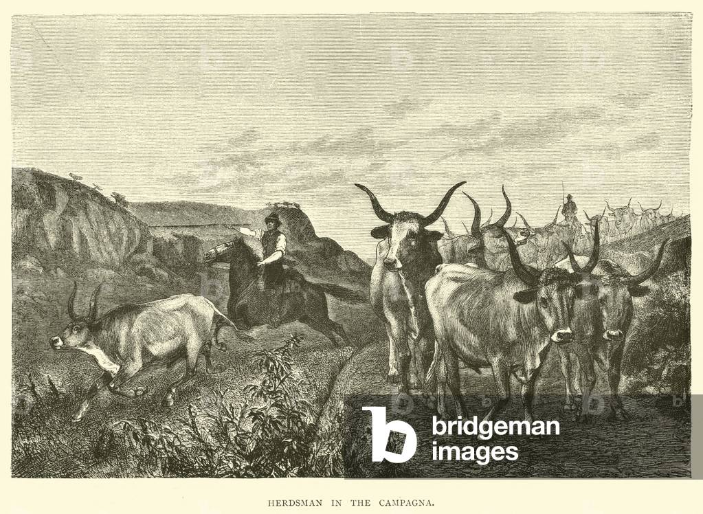 Herdsman in the Campagna (engraving)