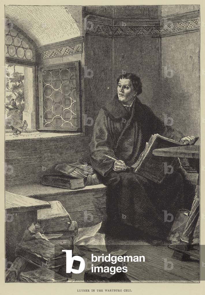 Luther in the Wartburg Cell (engraving)