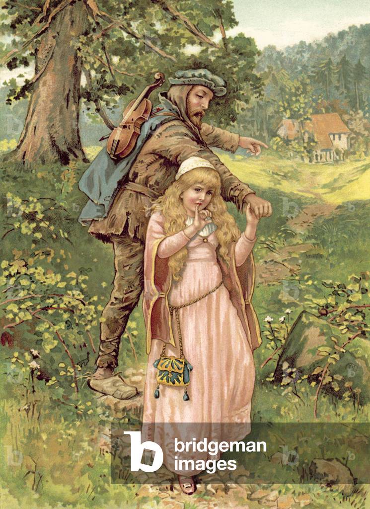 The Princess and the Beggar-Man (chromolitho)