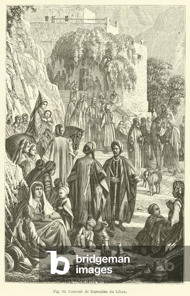 Couvent de Maronites du Liban (engraving)