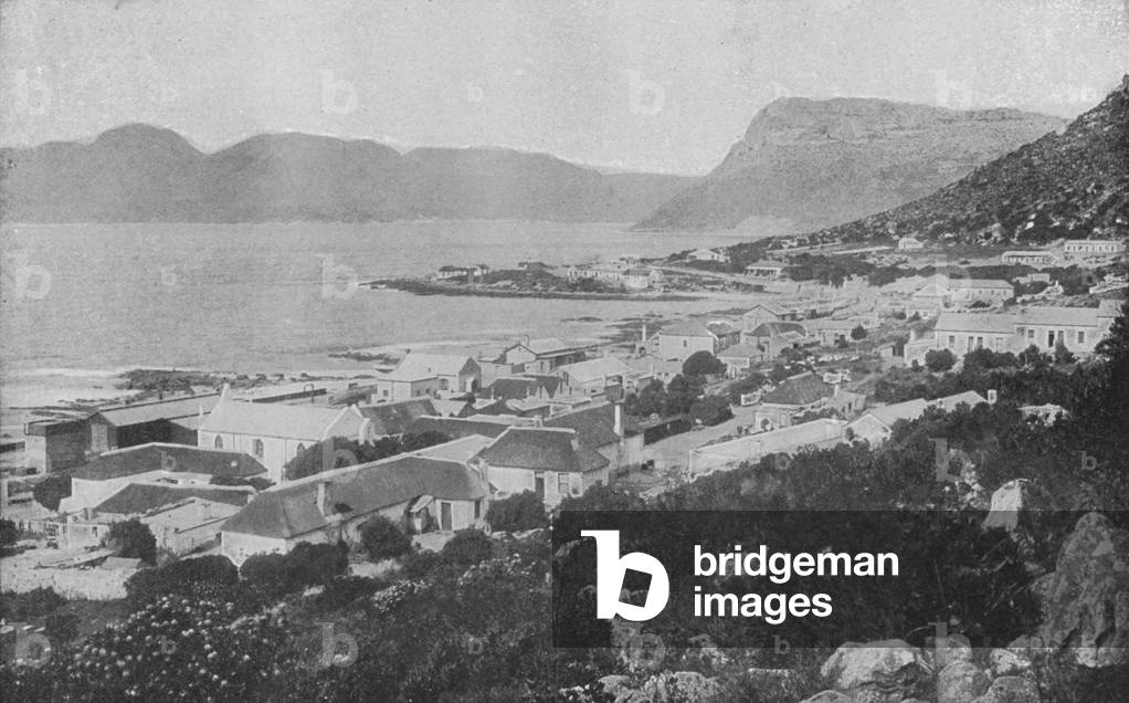 South Africa: Kalk Bay (b/w photo)