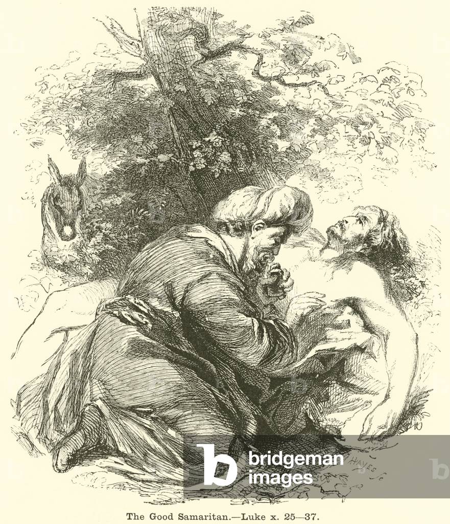 The Good Samaritan, Luke, x, 25, 37 (engraving)