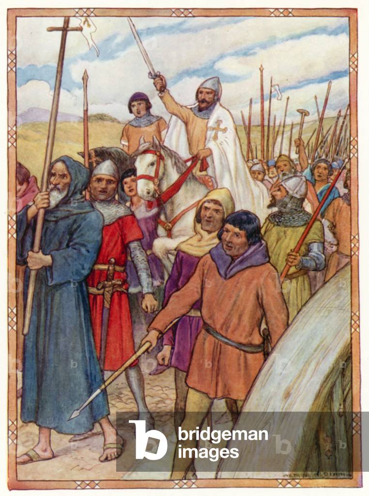 Tales of the Alhambra, The Crusade of the Grand Master of Alcantara (colour litho)