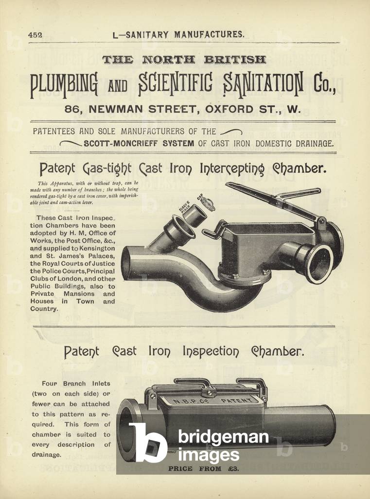 Page from The Architect's, Surveyor's and Engineer's Compendium 1892 (engraving)