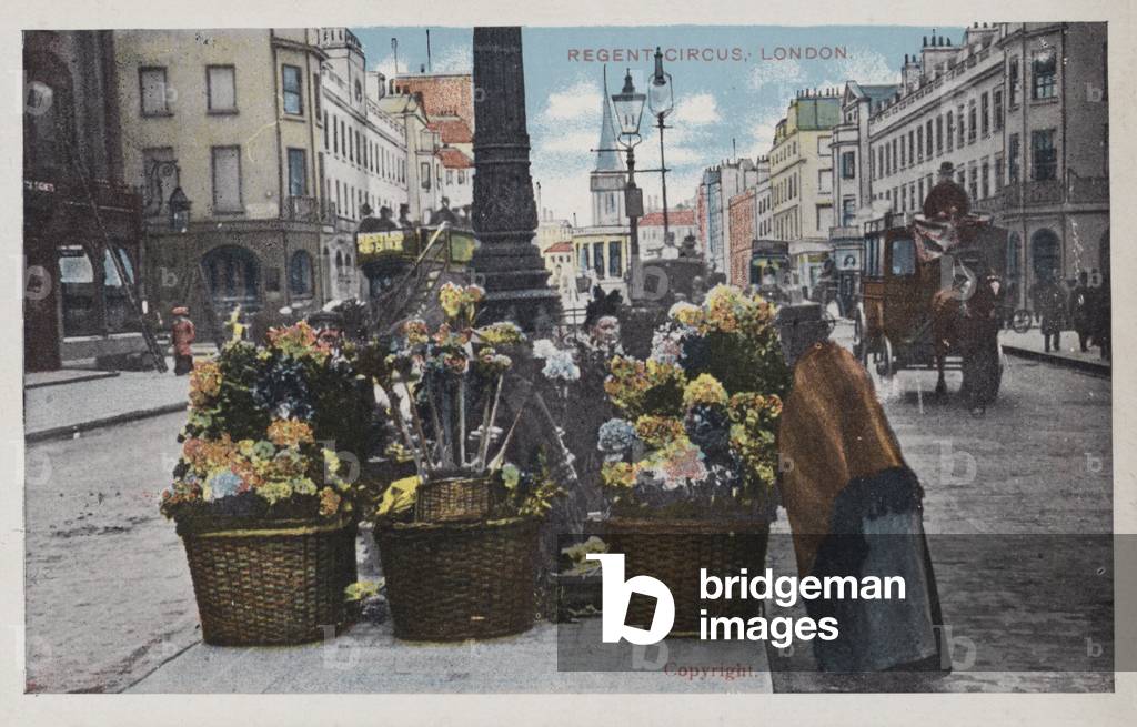 Regent Circus, London (coloured photo)