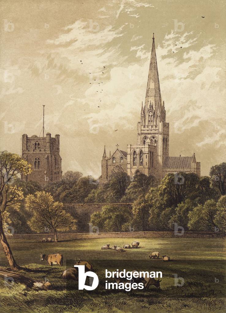 Chichester Cathedral (chromolitho)