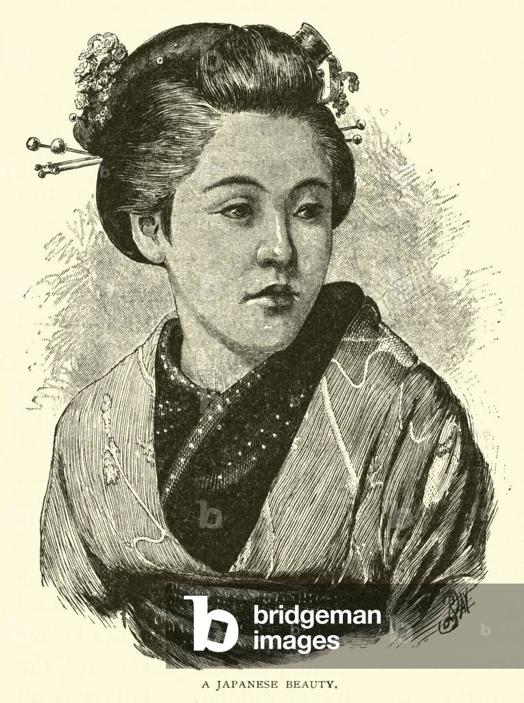 A Japanese beauty (engraving)