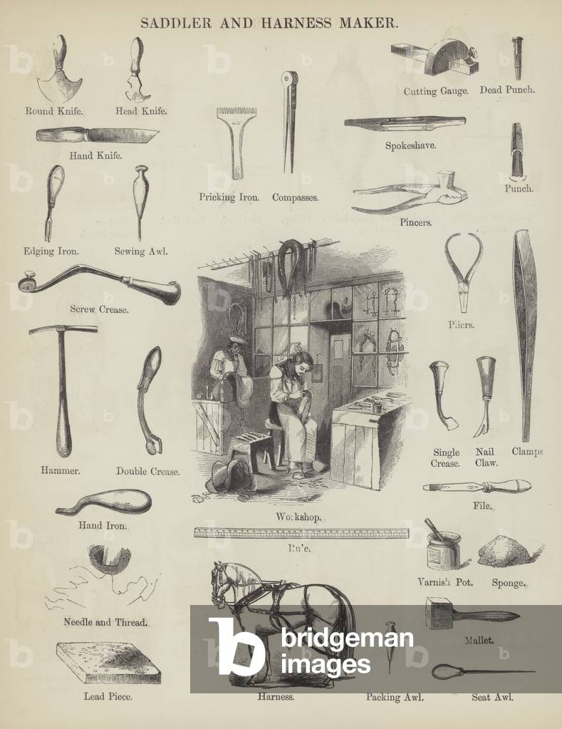 Saddler and Harness Maker (engraving)