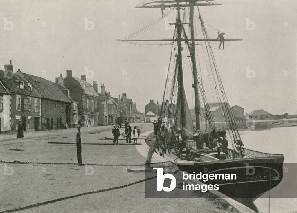 Wells, the Quay (b/w photo)