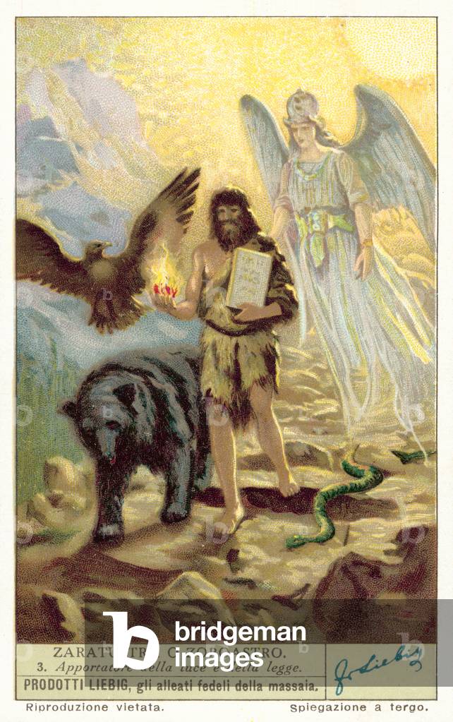 The bearer of the light and of the law (chromolitho)
