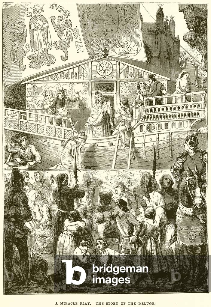 A Miracle Play. The Story of the Deluge (engraving)