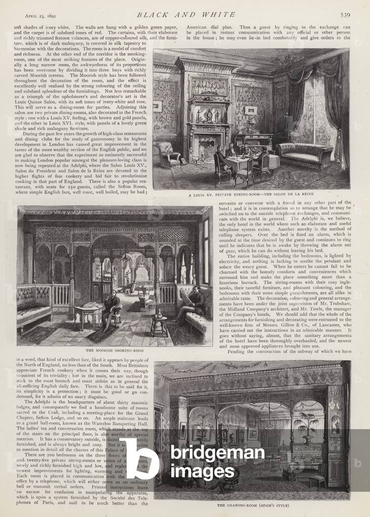 The Adelphi Hotel, Liverpool, Merseyside (litho)