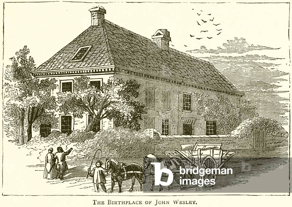 The Birthplace of John Wesley (engraving)
